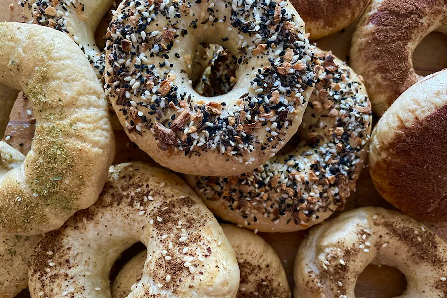 Hand made bagels